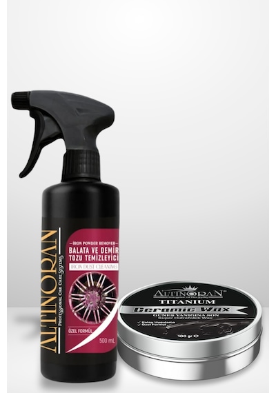 Profesyonel Derin Temizlik Ve Uzun Süreli Koruma Seti Ph Nötr Demir Tozu Sökücü 500ml + Titanium Seramik Wax 100gr