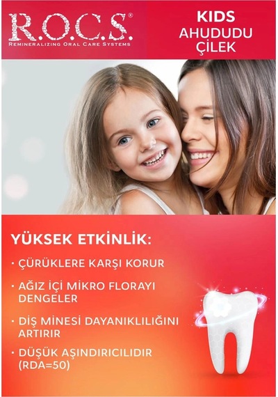 Rocs Kids 4-7 Yaş Ahududu&çilek Diş Macunu 35 Ml