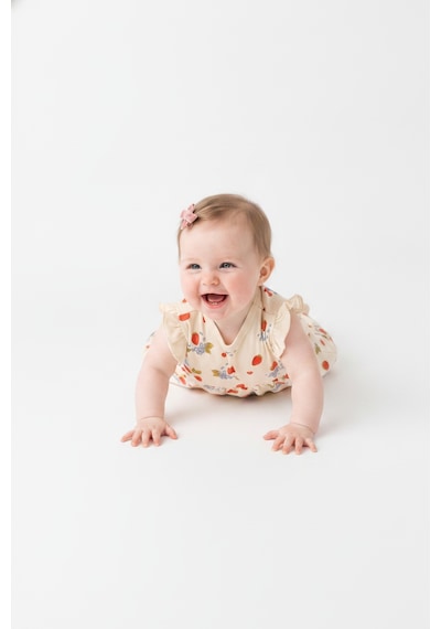 Tiffany Baby & Kids Strawberry Garden Organik Tasarımlı Tulum ekru