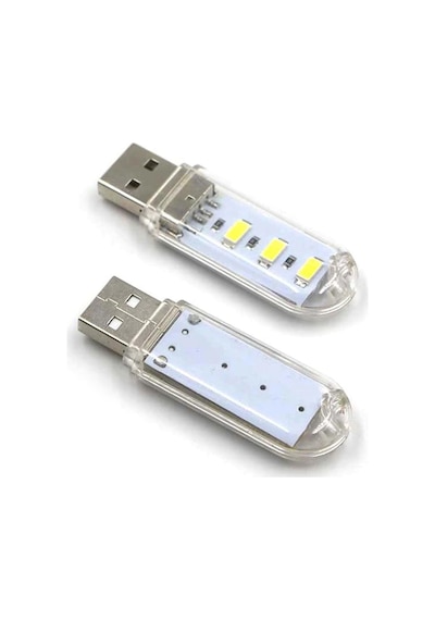 Taşınabilir Mini USB 3 LED Beyaz Lamba 5730 SMD Kamp Stick Led