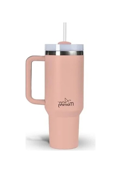 1200 Ml Kapasiteye Sahip Termos Mug, 3 Kademeli Kapak Sistemi Açık Beyaz