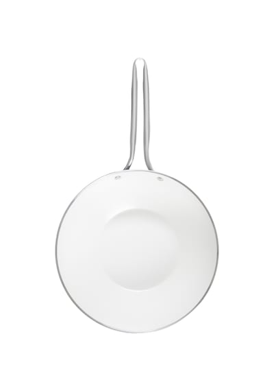 Madame Coco Nano Seramik Wok Tava - Gri/beyaz - 28 Cm Çok Renkli