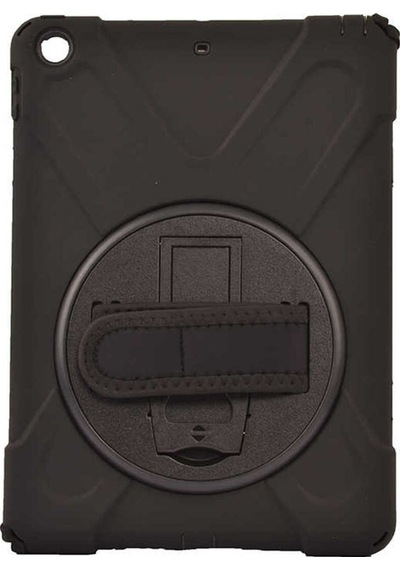 iPad Uyumlu  9.7 2017 5.nesil Kılıf Tkdw Defender Tablet Silikon - Siyah Arka Kapak