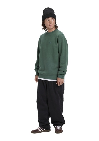 Quiksilver Salt Water Crew Erkek Sweatshirt Erkek Sweatshırt Eqyft05158 Dk Tor Blk/red Chr