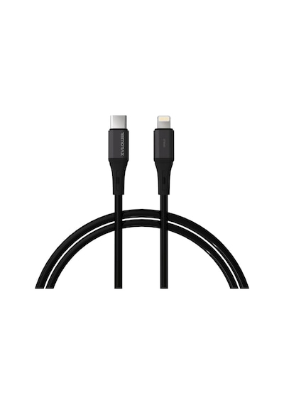 Wahoo Type C-lightning 27watt Pd Hızlı Şarj Kablosu, Siyah/antrasit Metal 100 Cm Standart