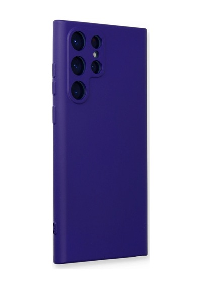 Newface - 840 - Samsung Galaxy S22 Ultra Kılıf Nano İçi Kadife Silikon - Csmo-tex - - Mor