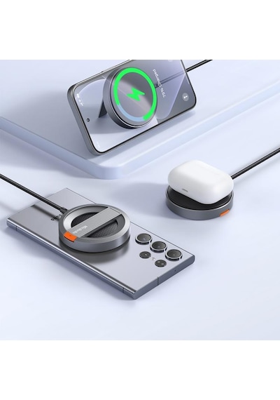 Mcdodo Ch-5500 15W Magsafe Şarj Cihazı Ve Stand Siyah