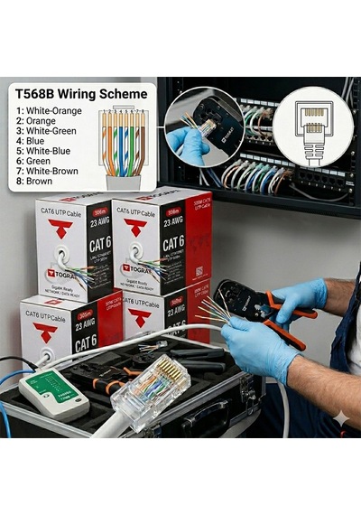 305m Cat6 Cat 6 Kablo - 23 Awg - Ethernet İnternet Kablosu Cat 6e 39215218