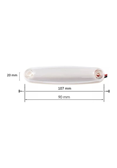 Ahmet Otomotiv 8 Adet Neon Parmak Led Lamba Beyaz 12 V 24 V