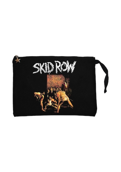 Skid Row Slave To The Grind Siyah Astarlı Cüzdan / El Çantası Siyah
