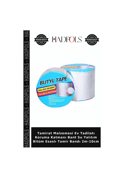 Tamirat Malzemesi Ev Tadilatı Koruma Katmanı Bant Su Yalıtım Bitüm Esaslı Tamir Bandı 2m-10cm