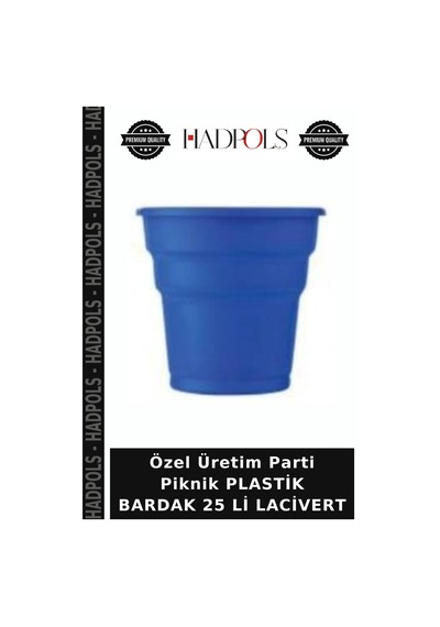 Özel Üretim Parti Piknik Plastik Bardak 25 Li Lacivert