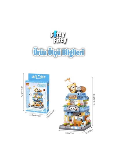 Loz Micro Block Serisi Kahve Dükkanı 400 Parça Oyuncak Yapım Seti Fflz-8814