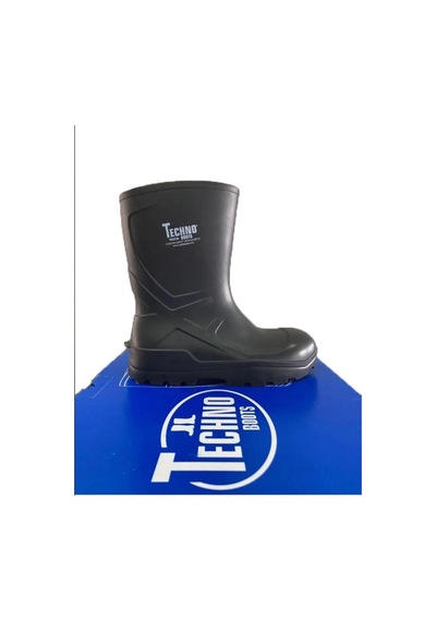 Techno Boots S4 Çelik Burun Koyu Yeşil 27 Cm. Tpu Poliüretan Kısa Çizme %100 Su Geçirmez