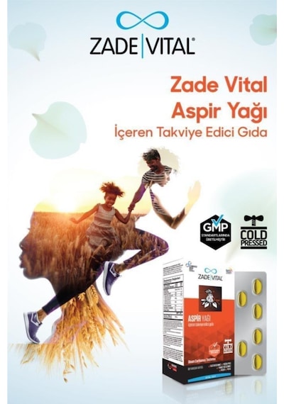 Zade Vital Aspir Yağı  60 Yumuşak Kapsül 2 Adet