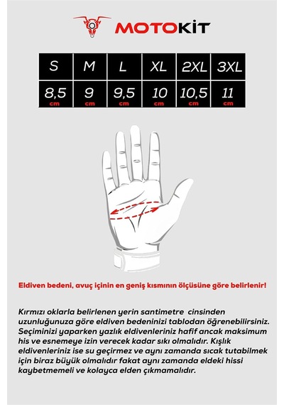Xmlbayiciniz Tr Revertech Aura Kırmızı - Dokunmatik Ekran Uyumlu Erkek Motosiklet Eldiveni Genel