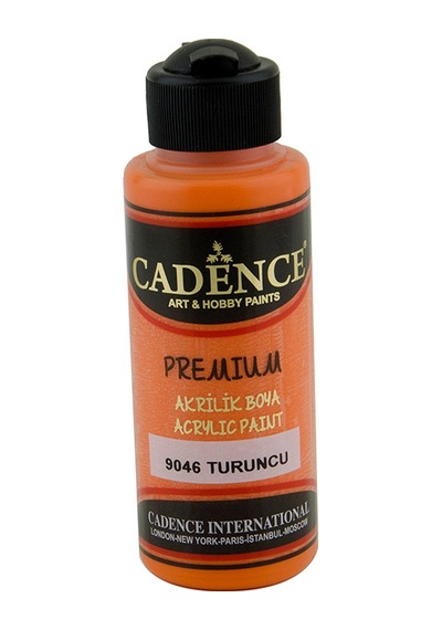 Cadence Premium Akrilik Boya 120Ml 9046 Turuncu