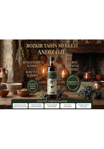 Bozkır Tahin Merkezi Soğuk Pres Andız Özü 700 G