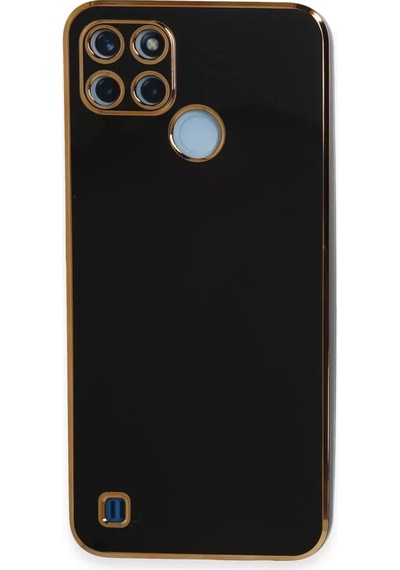 Newface Realme C25y Kılıf Volet Silikon - Siyah