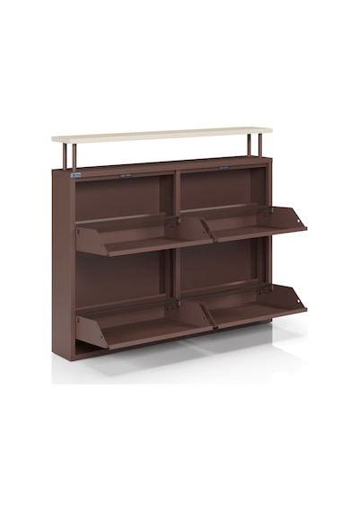 Ceha Tablalı 4'lü Metal Ayakkabılık - Kahverengi K.AYK-2.4/J/P 8317 Ceha Tablalı 4'lü Metal Ayakkabılık - Kahverengi K.AYK-2.4/J/P 8317