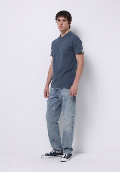 Colin's Colins Regular Fit Yuvarlak Yaka Düz Erkek Mavi Kısa Kol Tişört Cl1077189 Q1.v1 Inv Indigo