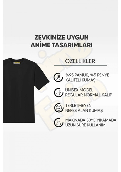 Anime One Piece Nami Logo Siyah Tişört