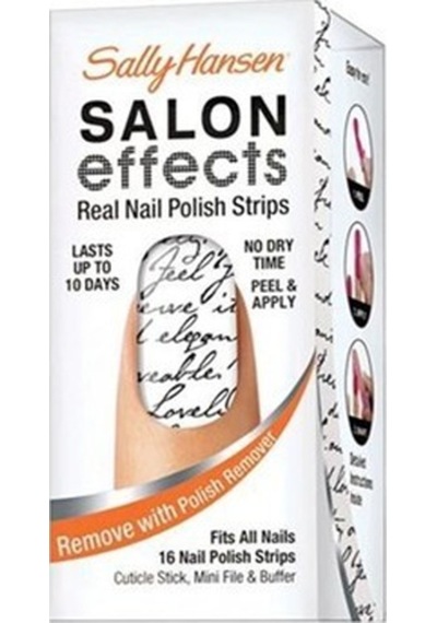 Sally Hansen Salon Effects - Gerçek Ojeden Yapılan Desenli Tırnak Bantları - Love Letter 4408-49