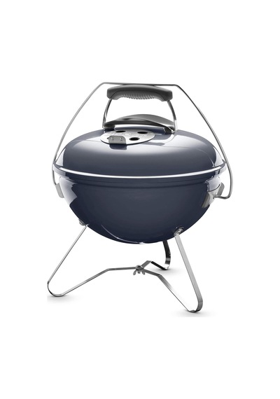Smokey Joe Premium Kömür Mangalı, Ø 37 Cm Izgara Yüzeyi, Taşınabilir Barbekü Mangalı, Pratik Taşıma Saplı, Porselen Emaye Kapak Ve Kazan Ardıç Mavisi Çok Renkli