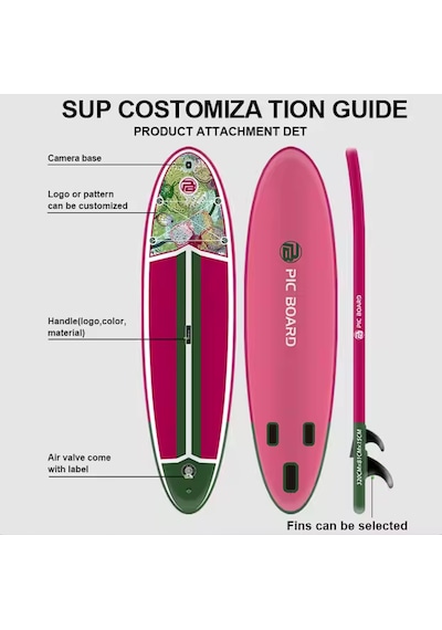 Lily 3 Finli 320x82x15 Cm Şişme Sup Board Full Set Sörf Tahtası