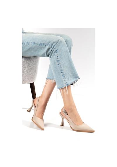 Suins Shoes Suins Doria Model Kadın Stiletto Ayakkabı Ten