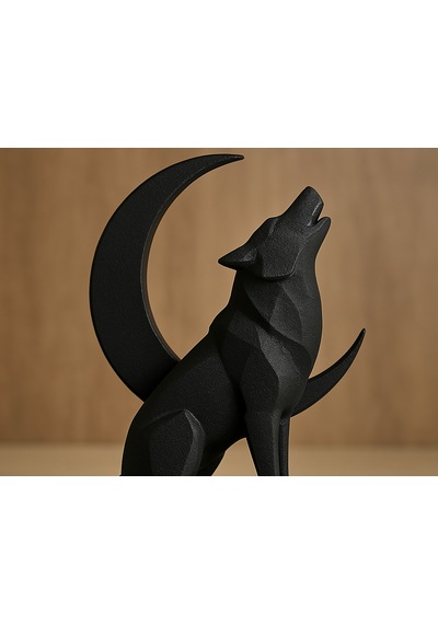 Kurt Ay Hilal Mini Dekoratif Figür 12cm Karbon Pla Oyuncak Balık