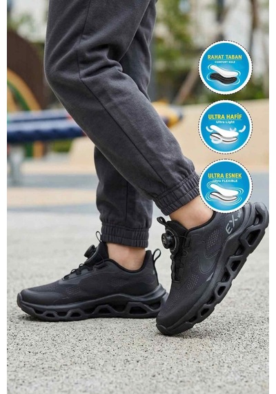 Tuğba Ortopedi Bsf1010 Çocuk Rahat Sneaker Siyah
