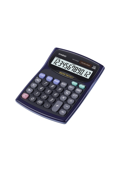 Casio WD-220MS-BU Masaüstü Suya ve Toza Dayanıklı 12 Hane Hesap Makinesi