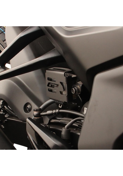 GP Kompozit Bajaj Pulsar F 250 2022-2024 Uyumlu Fren Rezervuarı Koruma Kapağı Siyah