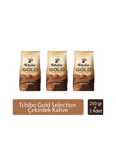 Tchibo Gold Selection Çekirdek Kahve 250 Gr X 3 Adet