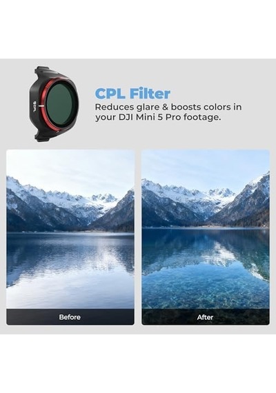 Freewell Djı Mini 5 Pro İçin Cpl Filtresi - Yansımaları Azaltmak Ve Renkleri Artırmak İçin Polarize Edici