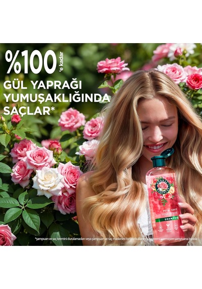 Kadifemsi Yumuşaklık Gül Kokulu Hepsi Bir Arada Ağırlaştırmayan Sıvı Saç Kremi 145ml