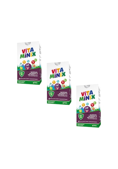 Vitaminix Multivitamin Multimineral Ve Kara Mürver Şurubu 3 x 150 ML