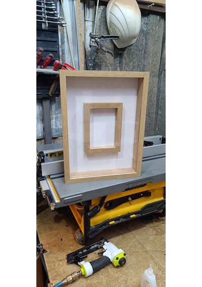 Çiçek Çerçevesi Gelin Çiçeği Çerçevesi 40x30 Meşe Plastik Cam