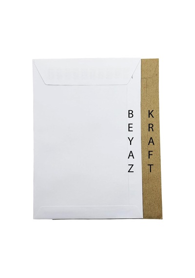 Zarf A5 Boyutunda Beyaz Torba Zarf 17x25 Cm - 50 Adet Genel