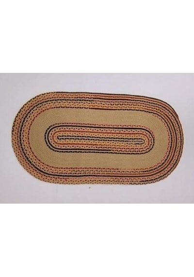 Jüt Halı El Yapımı Oval Model:406