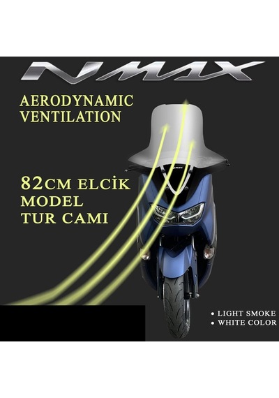 Yamaha Nmax 125/155 2021-2023 Siperlik Ön Cam 82 Cm Füme