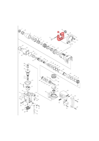 Makita HM1202 Yan Sap Ürün Kodu 417003-1