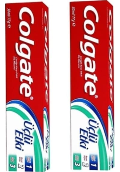Colgate Üçlü Etki Diş Macunu 2 x 50 ML