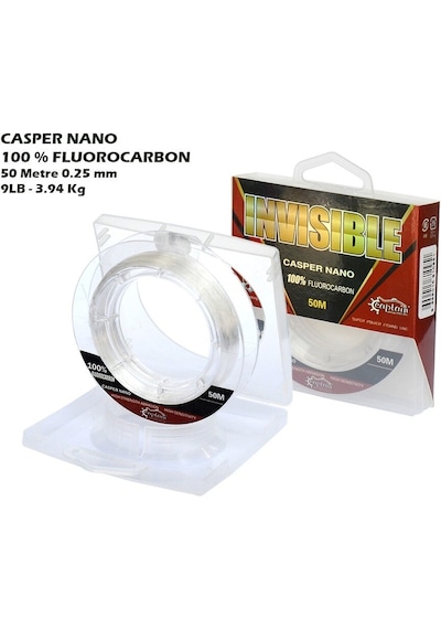 Captain Casper Nano %100 Fluoro Carbon Misina 50Mt 0.25 Mm