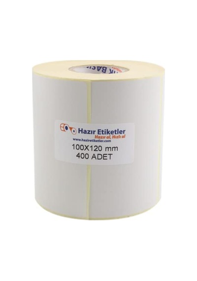 Al Hızlı Al Kargo Etiketi Eko Termal Etiket 100mm X 120mm Ruloda 400 Adet 40mm Çapında Direk Termal Transfer Etiketi 1