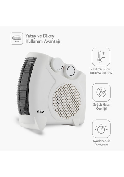 Sinbo SFH-6940  2000 W Fanlı Isıtıcı