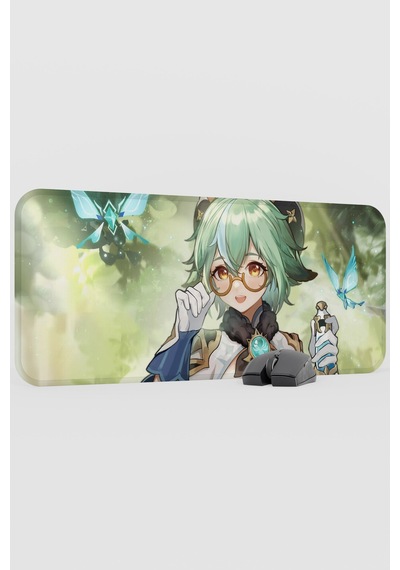 Sucrose Genshin Impact Anime Oyuncu V3 - 70x30 Xl Gaming Mouse Pad Fare Altlığı