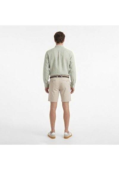 Nautica Erkek Yeşil Regular Fit Keten Gömlekdüzw65103t