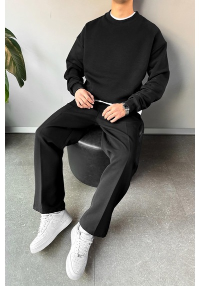 Flaw Basic Oversize Sweatshirt Siyah Sİyah